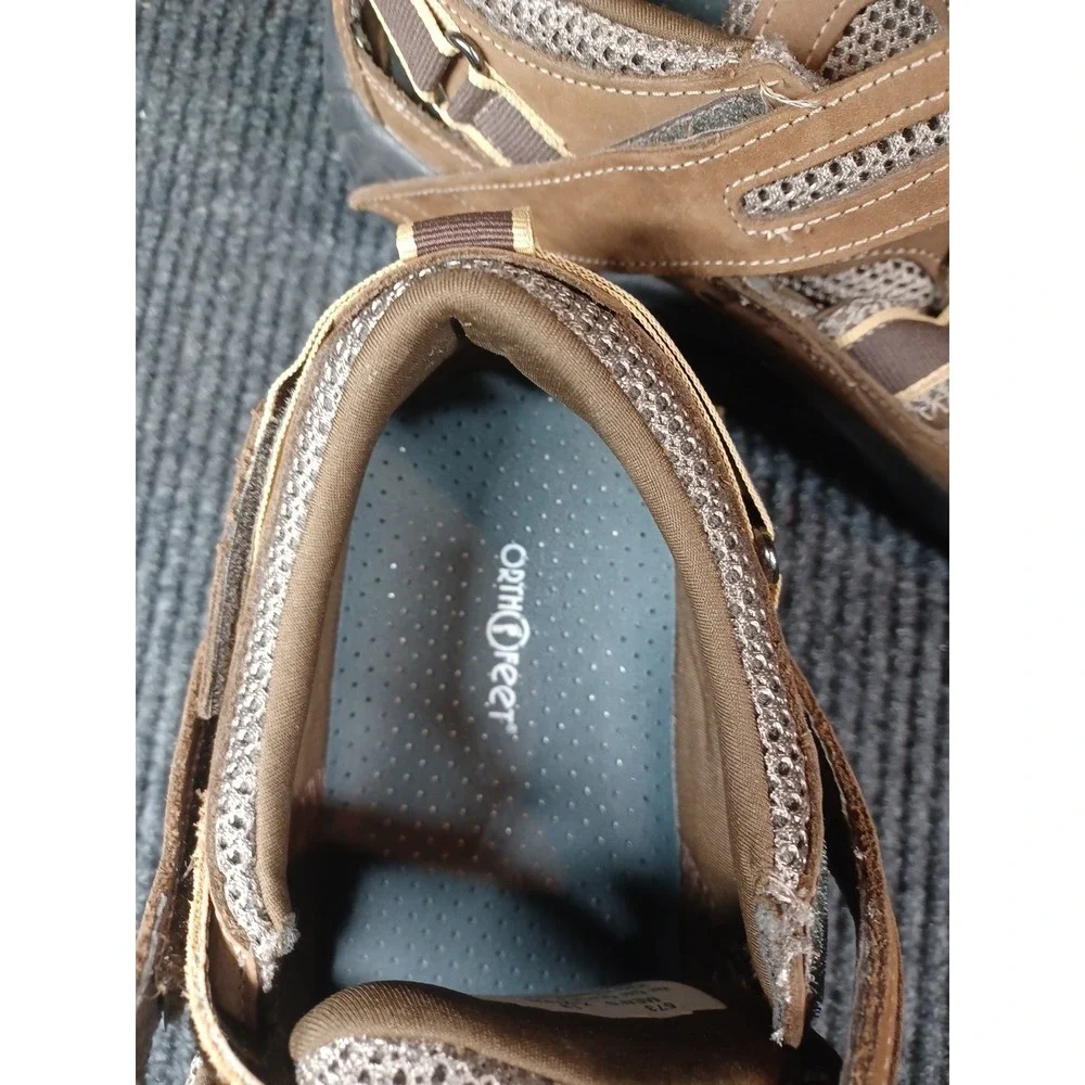 Orthofeet‎ Biofit 573 Leather Orthopedic Walking Sandles Men's Sz. 13 X-Wide